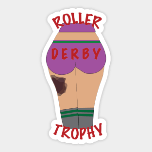 Roller Derby Trophy Sticker